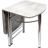 Кухонный стол ВВР Пристенный (камень светлый, ЛДСП)