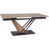Кухонный стол Signal Genesis legno 160-220/90/75 (эффект дерева/дуб/черный)