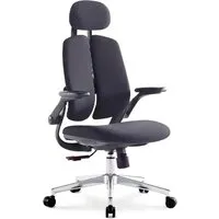 Офисное кресло SitUp Kwin Black Chrome (ткань Black/Black)