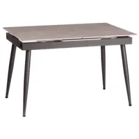 Кухонный стол TetChair Балморал 12040x80x75 (серый/черный)
