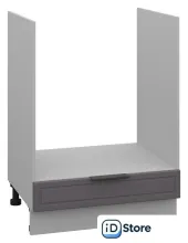 Шкаф напольный Arvento Корнелия Флок-плюс НШ60д (графит софт)