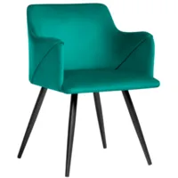 Стул Woodville Эджелл (зеленый/черный)