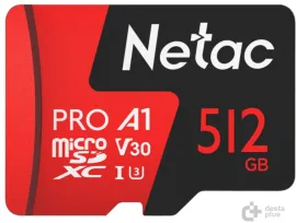 Карта памяти Netac MicroSDXC 512GB V30/A1/C10 Netac P500 Extreme Pro