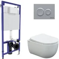 Унитаз подвесной Berges Wasserhaus Ventas Rimless Ventas Slim SO Novum 525 О2 043240