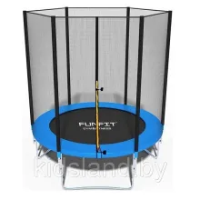 Батут Funfit 6ft (183 см) BASIC (Синий) с защитной сеткой без лестницы