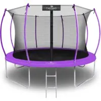 Батут Calviano Inside Master Purple 374 см - 12ft (внутренняя сетка, с лестницей)