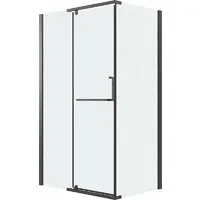 Душевой уголок Grossman Pragma 100x90x195 120.K33.03.1090.21.02 (черный матовый/стекло шиншилла)