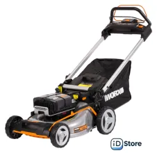 Газонокосилка Worx WG761E (с 4-мя АКБ)