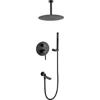 Душевая система Grocenberg GB5099BL-2 (черный матовый)