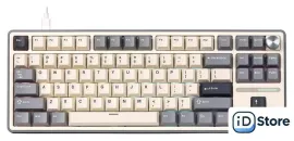 Клавиатура Royal Kludge R87 Pro RGB Half Grey (RK Cream)