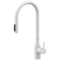 Смеситель Paulmark Iniversal Un213880-WH (белый/белый матовый)