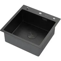 Кухонная мойка ARFEKA Eco AR 500500 POP-UP Black PVD NANO DECOR