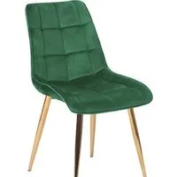 Стул Signal Chic Velvet Bluvel 78 (зеленый/золотой)