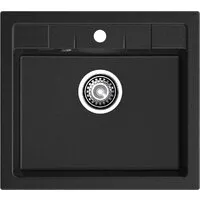 Кухонная мойка GranFest Quadro 561 (черный)