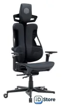 Игровое (геймерское) кресло CACTUS CS-CHR-DUO-BBK (черный кожзам)