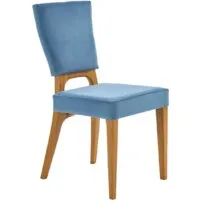 Стул Halmar Wenanty (синий/дуб медовый)