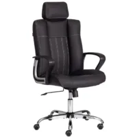 Кресло офисное TetChair Oxford кожзам (черный)