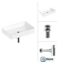 Умывальник Lauter 21842 клапан 21190CH сифон 21635CH (хром)