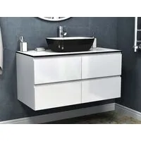 Мебель для ванных комнат Vela Тумба под умывальник Vela Мира 100П 4 ящика (белый) TU47100
