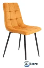 Стул AksHome Dallas 76330 (велюр, горчичный/черный)