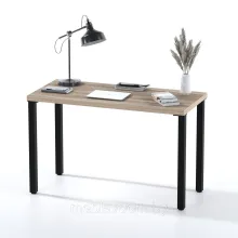 Стол письменный Ингар 1/ТТ (дуб беленый/черный)