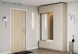 Прихожая Бостон Дуб Крафт серый / Кашемир (1,55м)