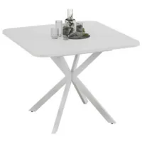 Кухонный стол Трия Лиссабон тип 1 (белый муар/белый)