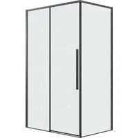 Душевой уголок Grossman Galaxy 110х100х195 120.K33.01.1110.21.02 (черный матовый/шиншилла стекло)
