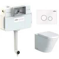 Унитаз приставной Lavinia Boho Relfix Biore Set 4 в 1 77060239 (белое стекло)