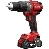 Ударная дрель-шуруповерт ELITECH ДА 20УБЛ2 E2201.047.02 (с 2-мя АКБ, кейс)