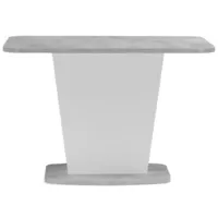 Обеденный стол Woodville Комфорт (цемент светлый/белый)