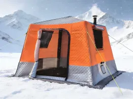 Палатка зимняя трехслойная для рыбалки Mircamping 2025 (240х240х205см)