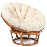 Кресло садовое TetChair Papasan 23/01 W с подушкой 129 (пекан орех/старт)