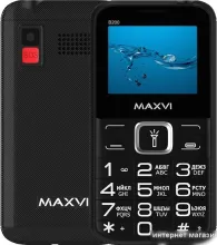 Кнопочный телефон Maxvi B200 (черный)