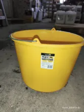 Ведро строительное (TLSA20022) 20л (Жёлтый) РФ