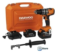Ударная дрель-шуруповерт Daewoo Power DAA 2161Li (с 2-мя АКБ, кейс)