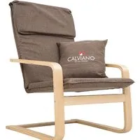 Интерьерное кресло Calviano Soft 1 (коричневый)