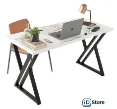 Стол Домус Гранд 12.016.403.02 (белый/металл черный)