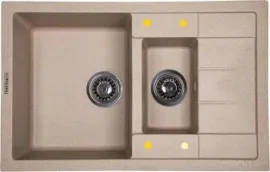 Кухонная мойка Ecoshtein Rechteck 781.5 (песочный)