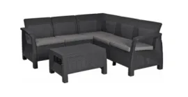 Набор мебели Keter СORFU II relax set GRP426 -STD графит 227816