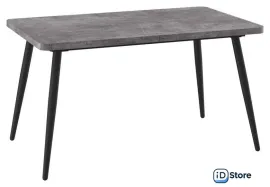 Кухонный стол Мамадома Borg radial-140 раздвижной 140-180х85 (дымчатая керамика/черный)