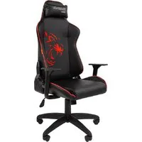 Игровое (геймерское) кресло CHAIRMAN Game 40 (экокожа, черный/красный)