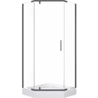 Душевой уголок Triton Дека Графит 100х100 (с поддоном)