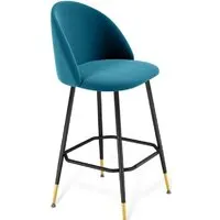 Стул Sheffilton SHT-ST35/S131 (тихий океан/черный муар/золото)