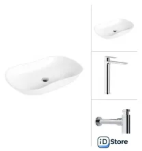 Умывальник Lauter 21570 Reef 21CK8678C с сифоном 21635CH (хром)