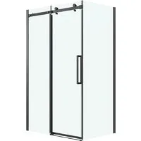 Душевой уголок Grossman Classic 110x80x195 120.K33.04.1180.21.00 (черный матовый/стекло прозрачное)