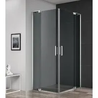Душевой уголок Cezares SLIDER-A-2-80/90-GRIGIO-Cr
