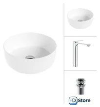 Умывальник Lauter 21499-31 Rio 21AM12672 с донным клапаном 21190CH (хром)