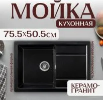 Кухонная мойка Saniteco Fama (оникс)
