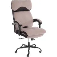 Офисное кресло TetChair Chief metalBL (ткань, светло-коричневый, KUB 03/TW-24)